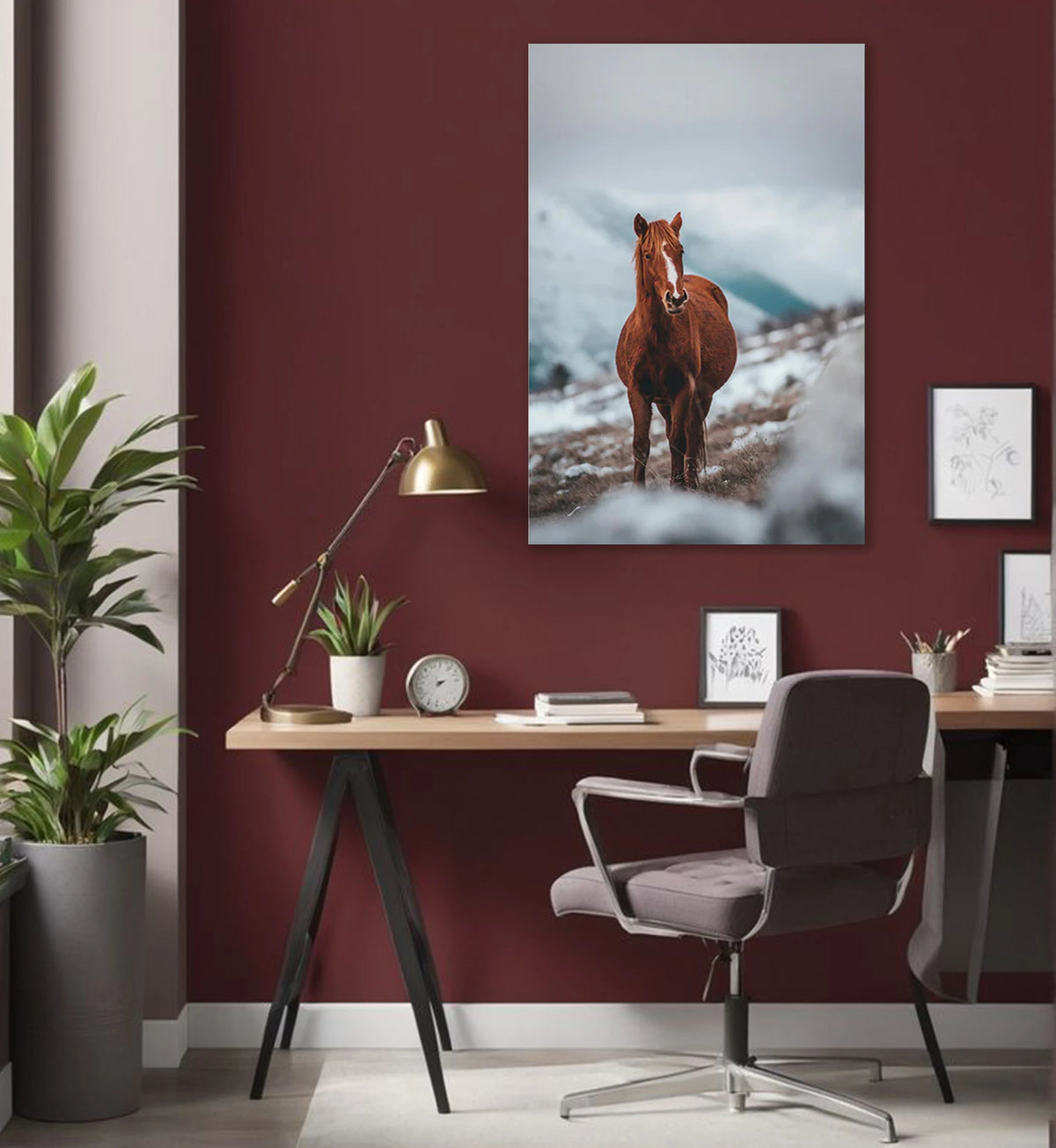 The Solitary Gaze Wall Art