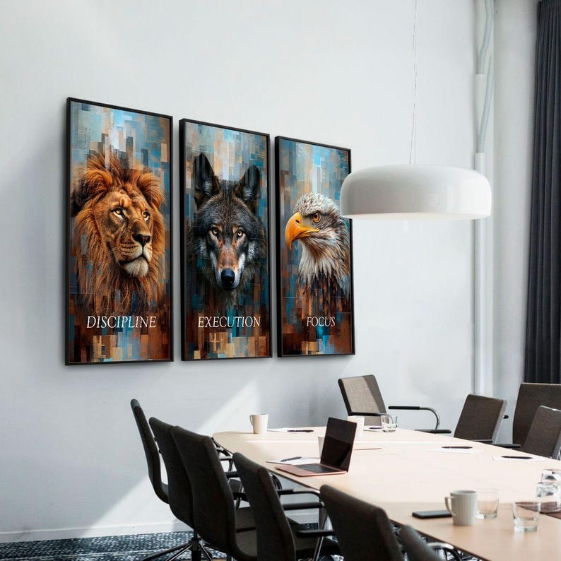 Discipline Focus Execution – Lion, Wolf & Eagle Vivid