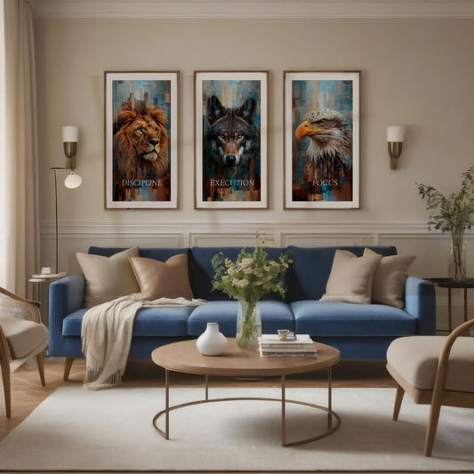 Discipline Focus Execution – Lion, Wolf & Eagle Vivid