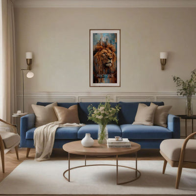 The Lion Motivational Wall Art