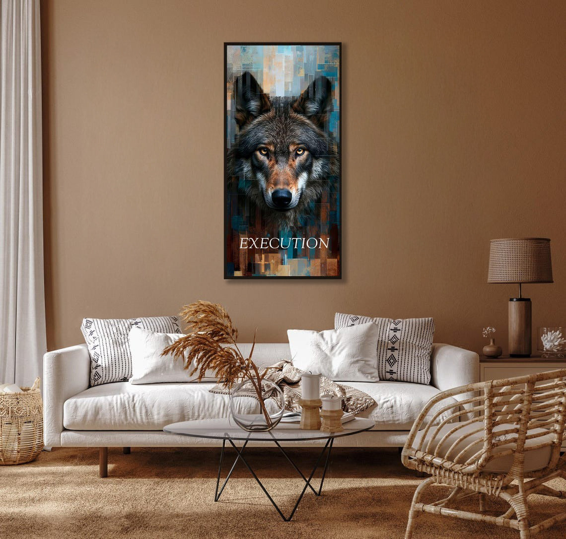 Discipline – The Wolf Motivational Wall Art